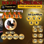ANGKA PREDIKSI TOGEL HK 17 SEPTEMBER 2025
