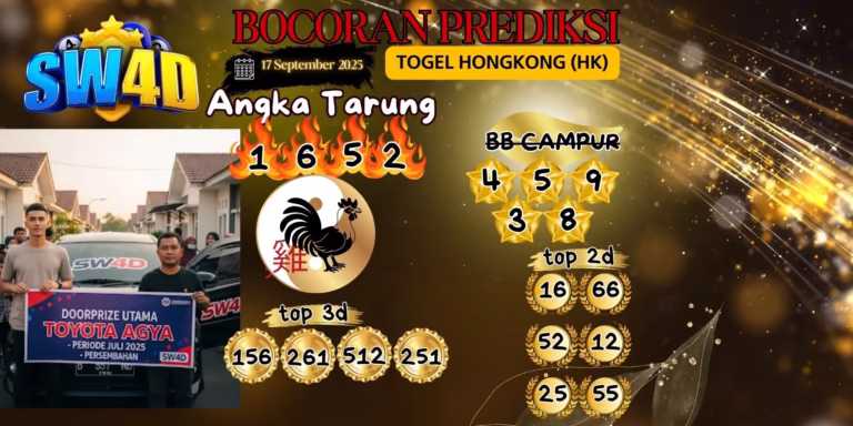 ANGKA PREDIKSI TOGEL HK 17 SEPTEMBER 2025